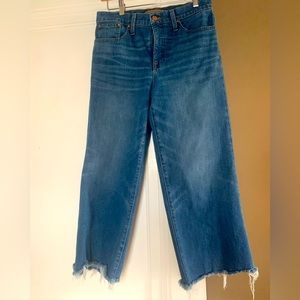 J. Crew Point Sur Wide Leg Crop Jeans 29P EUC